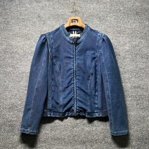 Anthropologie Pilcro Anita Cropped Jacket Womens 3XL Blue Denim Casual